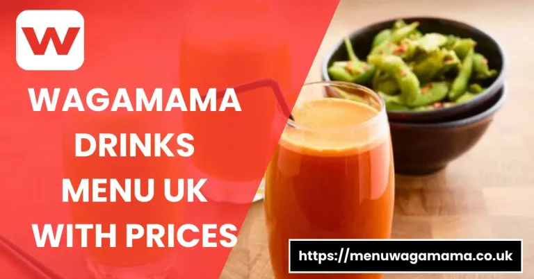 Wagamama Drinks Menu