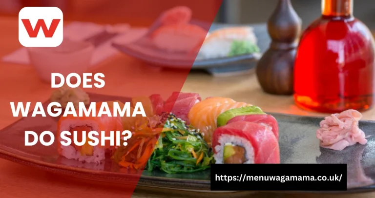 does wagamama do sushi