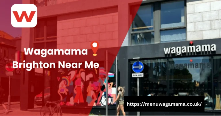 Exterior view of Wagamama Brighton, featuring the restaurant's entrance with a vibrant mural. The image highlights the location, making it easy for customers to find Wagamama Brighton nearby.
