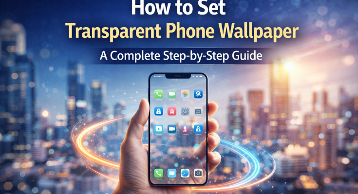 How to Set Transparent Phone Wallpaper